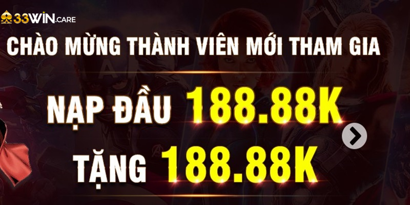 Sự kiện thưởng nạp tiền cho mọi tân cược thủ